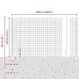 Cerca Euro de Set de 2 Verde Acero con Revestimiento en Polvo de , Postes de cerca - Ref: Foro24-3336008, Precio: 170,11 €, D...