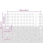 Cerca Euro de con postes en U Set de 2 Verde Acero Galvanizado | Foro24.es | Tu tienda online para hogar, jardín y más Foro24.es