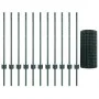 Set de Cerca de Jardín de Metal Set de 2 Verde Metal 25 m | Foro24.es | Tu tienda online para hogar, jardín y más Foro24.es
