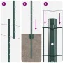 Conjunto de Cercas de Jardín 2 Unidades Verde Metal 10 x 1.5 m by , fence posts - Ref: Foro24-3336045, Price: 87,52 €, Discou...