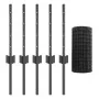 Set de Valla Euro de Set de 2 Gris Acero recubierto de PVC de , Postes de cerca - Ref: Foro24-3336054, Precio: 41,30 €, Descu...