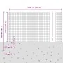 Conjunto de Cerca de Jardín Set de 2 Gris | Foro24.es | Tu tienda online para hogar, jardín y más Foro24.es