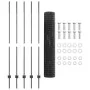 Juego de Valla de Jardín de Set de 2 Gris Acero Galvanizado von , Zaunpfosten - Ref: Foro24-3336061, Preis: 108,72 €, Rabatt: %