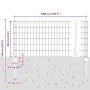 Valla Euro con 5 Postes de U Gris 0.6x10 m de Acero | Foro24.es | Tu tienda online para hogar, jardín y más Foro24.es