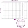 Valla Euro con 5 Postes de U Gris 0.6x10 m de Acero | Foro24.es | Tu tienda online para hogar, jardín y más Foro24.es