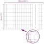 Set de Cercas Euro Set de 2 Gris Acero galvanizado Grande | Foro24.es | Tu tienda online para hogar, jardín y más Foro24.es
