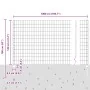 Cerca Euro con 10 Postes Grises 1.2x10 m de Acero by , fence posts - Ref: Foro24-3336074, Price: 80,36 €, Discount: %