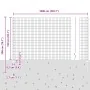 Cerca Euro con 10 Postes U Gris 1.5x10 m de Acero | Foro24.es | Tu tienda online para hogar, jardín y más Foro24.es