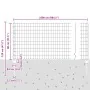 Cerca Euro Juego de 2 Gris Acero 25 x 0.8 m Duradera Cerca | Foro24.es | Tu tienda online para hogar, jardín y más Foro24.es