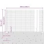 Cerca Euro de Metal Juego de 2 Gris Metal 25 x 1.2 m Duradera de , Postes de cerca - Ref: Foro24-3336103, Precio: 159,60 €, D...