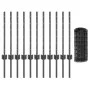 Valla Euro Set de 2 Gris Hierro Grande Duradero Valla | Foro24.es | Tu tienda online para hogar, jardín y más Foro24.es