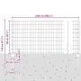 Juego de vallas jardín gris Conjunto de 2 Gris Metal 25 x 0.8 m | Foro24.es | Tu tienda online para hogar, jardín y más Foro24.es