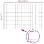 Juego de vallas jardín gris Conjunto de 2 Gris Metal 25 x 0.8 m | Foro24.es | Tu tienda online para hogar, jardín y más Foro24.es