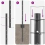 Juego de Valla Euro Juego de 2 Gris Metal Grande Duradero | Foro24.es | Tu tienda online para hogar, jardín y más Foro24.es