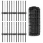 Juego de Vallas Euro Set de 3 Gris Metal 50 x 0.4 m | Foro24.es | Tu tienda online para hogar, jardín y más Foro24.es