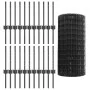 Juego de Cercas de Jardín de Set de 3 Gris Acero recubierto de PVC von , Zaunpfosten - Ref: Foro24-3336127, Preis: 106,89 €, ...