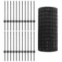 Rollo de Cerca de Jardín Set de 3 Gris Metal 50 x 0.6 m von , Zaunpfosten - Ref: Foro24-3336128, Preis: 136,31 €, Rabatt: %