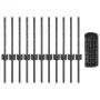 Set de Cerca Euro Set de 2 Gris Metal 25 x 0.4 m Cerca Euro | Foro24.es | Tu tienda online para hogar, jardín y más Foro24.es