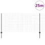 Set de Cerca de Jardín Set de 2 Gris Acero Recubierto de Polvo by , fence posts - Ref: Foro24-3336140, Price: 123,29 €, Disco...