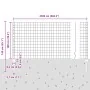 Set de Cerca de Jardín Set de 2 Gris Acero Recubierto de Polvo by , fence posts - Ref: Foro24-3336140, Price: 123,29 €, Disco...
