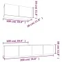 3-teiliges TV-Möbelset aus weißem Sperrholz von vidaXL, TV-Möbel - Ref: Foro24-3114478, Preis: 193,00 €, Rabatt: %