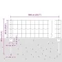 Rollo de Cerca de Jardín Set de 2 Acero Galvanizado 10 x 0.4 m | Foro24.es | Tu tienda online para hogar, jardín y más Foro24.es