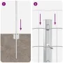 Conjunto de cerca Euro Conjunto de 2 Acero galvanizado 10 metros | Foro24.es | Tu tienda online para hogar, jardín y más Foro24.es
