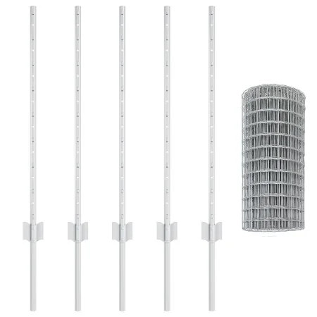 Juego de Rollos de Cerca de Jardín Set de 2 Acero galvanizado | Foro24.es | Tu tienda online para hogar, jardín y más Foro24.es