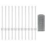 Conjunto de Cercas de Jardín Set de 2 Acero Galvanizado 25 x 0.6 m | Foro24.es | Tu tienda online para hogar, jardín y más Foro24.es