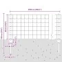 Conjunto de Cercas de Jardín Set de 2 Acero Galvanizado 25 x 0.6 m | Foro24.es | Tu tienda online para hogar, jardín y más Foro24.es