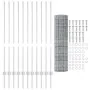 Juego de Cerca de Jardín Juego de 2 Gris galvanizado von , Zaunpfosten - Ref: Foro24-3336226, Preis: 204,80 €, Rabatt: %