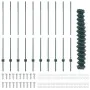 Cerca de Cadena con 10 Postes U Verde 1.4x10 m Acero | Foro24.es | Tu tienda online para hogar, jardín y más Foro24.es