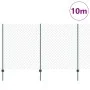 Cerca de Cadena con 10 Postes U Verde 1.4x10 m Acero | Foro24.es | Tu tienda online para hogar, jardín y más Foro24.es