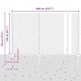 Cerca de Cadena con 10 Postes U Verde 1.4x10 m Acero | Foro24.es | Tu tienda online para hogar, jardín y más Foro24.es