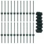Cerca de Eslabones de Cadena con 22 postes en U Verde 0.4x25 m Acero by , fence posts - Ref: Foro24-3336245, Price: 108,90 €,...