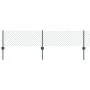 Cerca de Eslabones de Cadena con 22 postes en U Verde 0.4x25 m Acero by , fence posts - Ref: Foro24-3336245, Price: 108,90 €,...