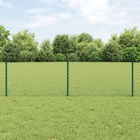 Cerca de Cadena con 22 Publicaciones en U Verde 0.6x25 m Acero by , fence posts - Ref: Foro24-3336246, Price: 139,98 €, Disco...