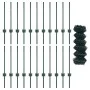 Cerca de Cadena con 22 Publicaciones en U Verde 0.6x25 m Acero by , fence posts - Ref: Foro24-3336246, Price: 139,98 €, Disco...