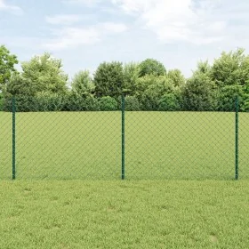 Cerca de Malla con 22 Postes U Verde 0.8x25 m de Acero by , fence posts - Ref: Foro24-3336247, Price: 170,68 €, Discount: %