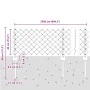 Cerca de Malla con 22 Postes en U Verde 0.4x25 m Acero by , fence posts - Ref: Foro24-3336249, Price: 102,11 €, Discount: %