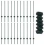 Juego de Cerca de Malla de Cadena Set de 2 Verde Acero Galvanizado | Foro24.es | Tu tienda online para hogar, jardín y más Foro24.es