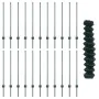 Juego de Cerca de Jardín Juego de 2 Verde Acero Galvanizado von , Zaunpfosten - Ref: Foro24-3336252, Preis: 172,99 €, Rabatt: %