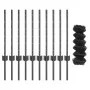 Valla de Cadena con 10 Postes en U Gris 0.6x10 m de Acero | Foro24.es | Tu tienda online para hogar, jardín y más Foro24.es