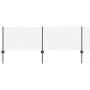 Valla de Cadena con 10 Postes en U Gris 0.6x10 m de Acero | Foro24.es | Tu tienda online para hogar, jardín y más Foro24.es