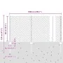 Cerca de Malla con 10 Postes en Gris 0.8x10 m de Acero | Foro24.es | Tu tienda online para hogar, jardín y más Foro24.es