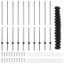 Cerca de Eslabones de Cadena con 20 Postes Gris 1.4x10 m Acero by , fence posts - Ref: Foro24-3336262, Price: 134,43 €, Disco...