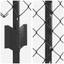 Cerca de Malla con 20 Postes en Gris 1.5x10 m de Acero | Foro24.es | Tu tienda online para hogar, jardín y más Foro24.es