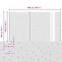 Cerca de Malla con 20 Postes en Gris 1.5x10 m de Acero | Foro24.es | Tu tienda online para hogar, jardín y más Foro24.es