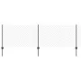 Cerca de Eslabones de Cadena con 10 Postes en U Gris 0.8x10 m Acero by , fence posts - Ref: Foro24-3336267, Price: 85,43 €, D...