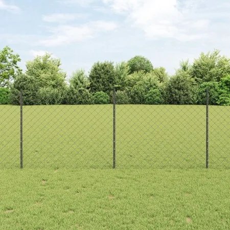 Cerca de Eslabones de Cadena con 20 postes en U Gris 1x10 m Acero by , fence posts - Ref: Foro24-3336268, Price: 99,30 €, Dis...